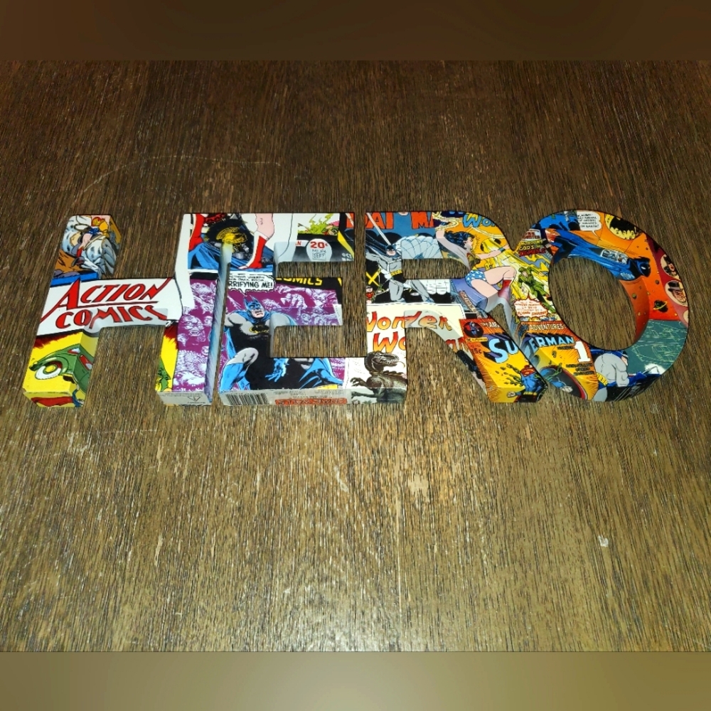 B2G1F DC Comic Walls HERO Wall Art, 18in X 6in